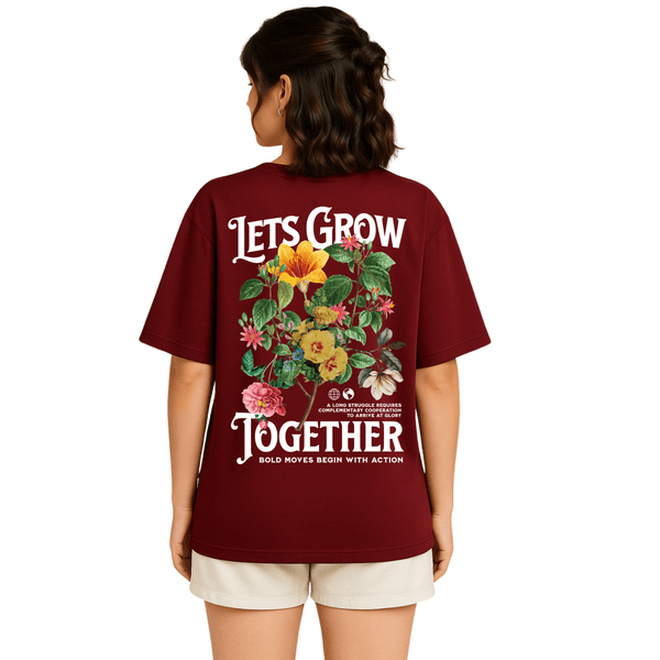 Let's Grow Togather - Flower Tshirt - Seller Stop
