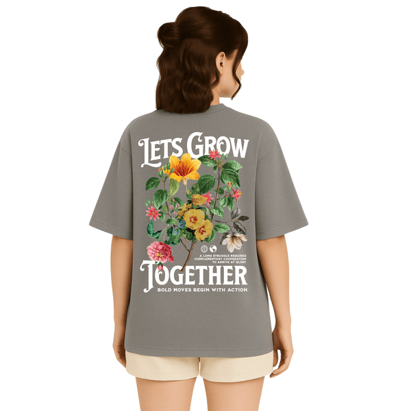 Let's Grow Togather - Flower Tshirt - Seller Stop